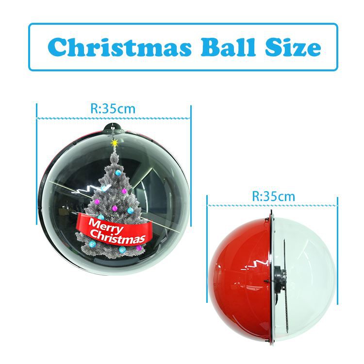 chritmas ball size