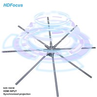 Fantastic 150CM Hologram Fan Display With HDMI Input