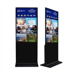 Lcd Screen Touch Player Floor Indoor Advertising Kiosk