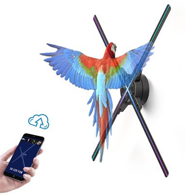 Wifi And App 3D Holographic Display Fan 3D Hologram Fan